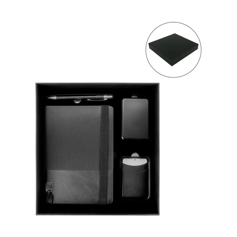 Promotional Office Gift sets in Black Square Premium Gift Box