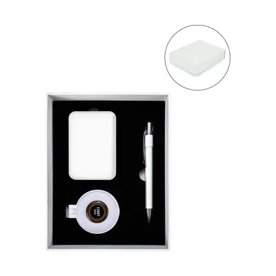 Technology Items Gift Set in White Magnetic Closure Gift Box