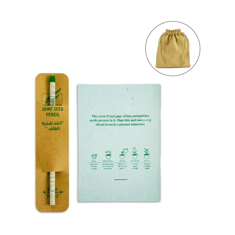 Sustainable Plant a Seed Gift Set with Eco-friendly Jute Pouch