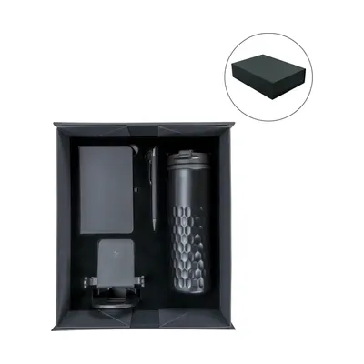Premium Promotional Gift Sets in Black Magnetic Closure Gift Box