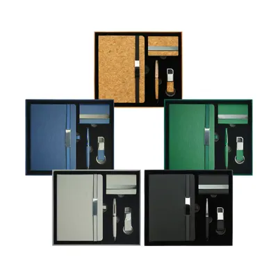 Office Gift Sets with Notebook, Pen, Card Holder, Keychain