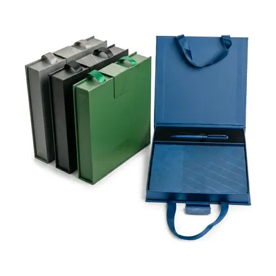 Premium Office Gift Sets in Magnetic Clasp Closure & Ribbon Handle Box