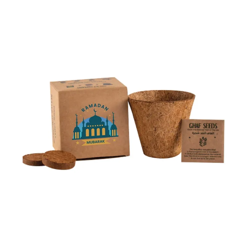Plantable Kit with GHAF Seeds in Kraft Box Ramadan Gifts