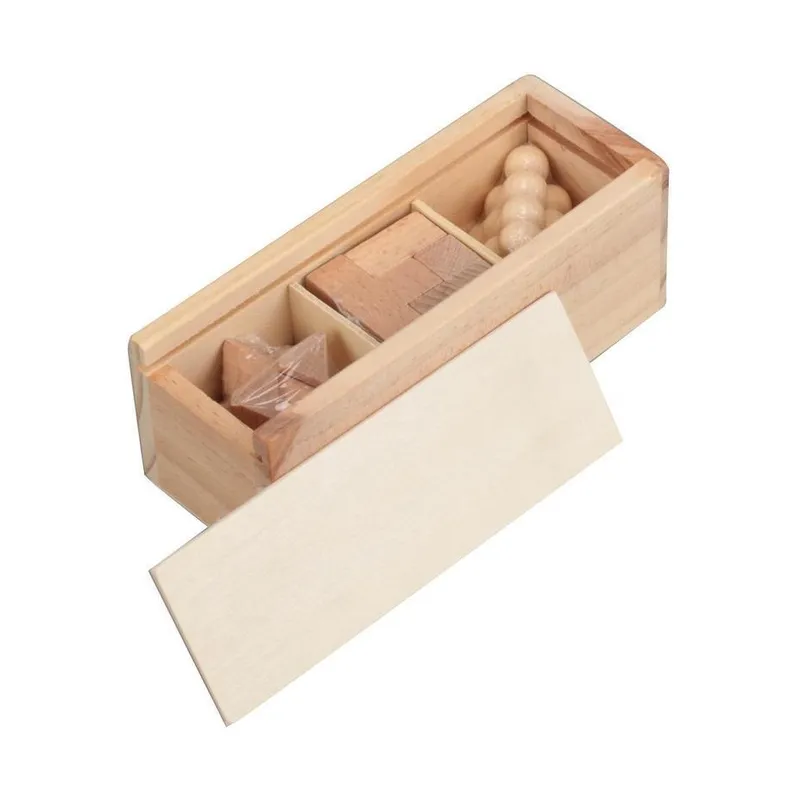 Brain teaser puzzle set, three pieces
