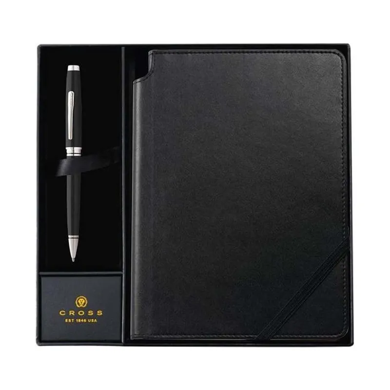 Cross Coventry black lacquer pen and journal set
