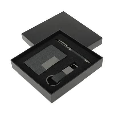 Silvan card holder, keyring and pen set