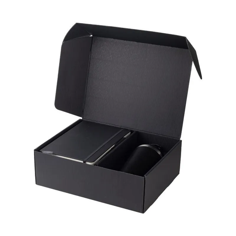 Double walled tumbler, A5 notebook and pen set