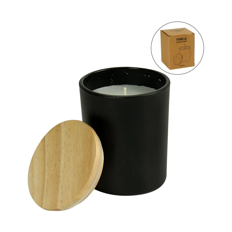 Scented Candles Arabian-Oud & Vanilla Fragrance in Glass Bottle