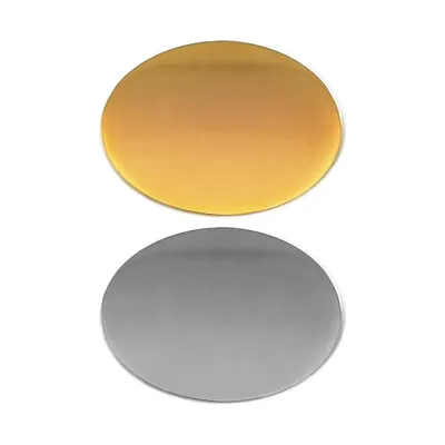 Oval Flat Metal Badges