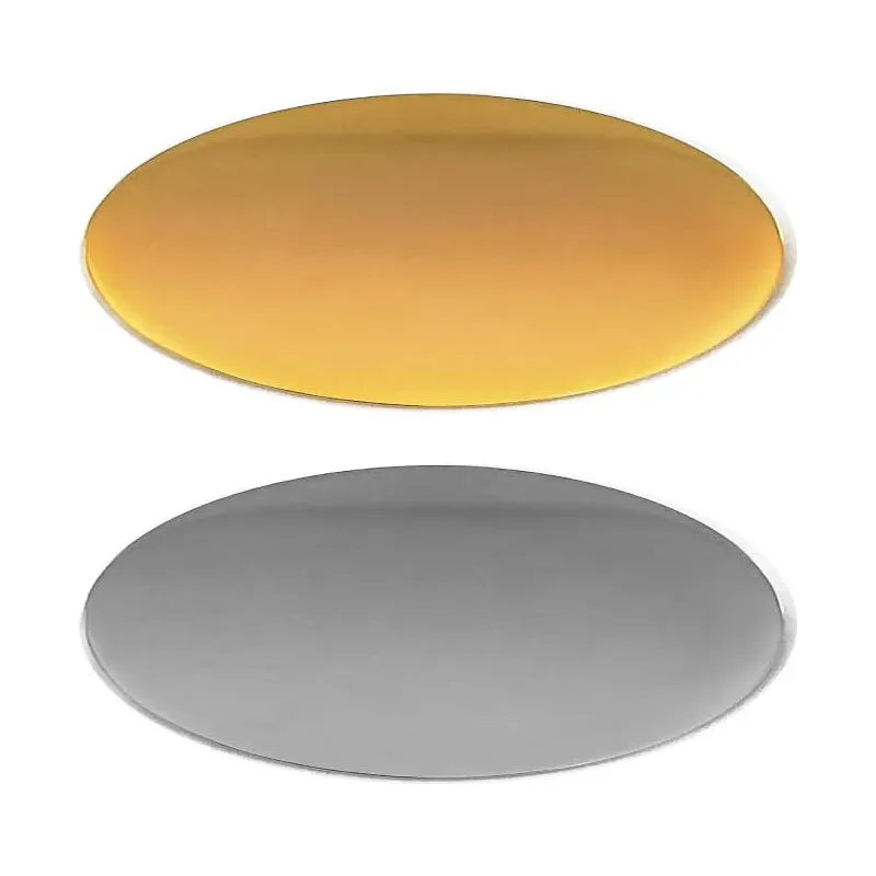 Oval Flat Metal Badges
