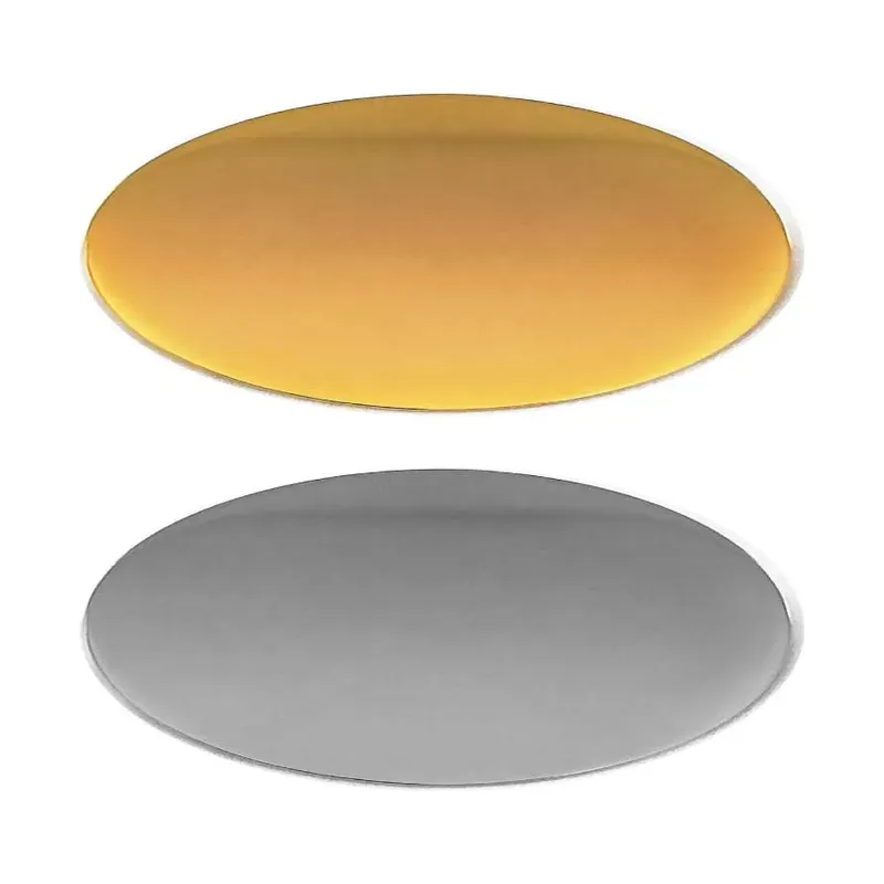 Oval Flat Metal Badges