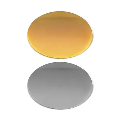 Oval Flat Metal Badges