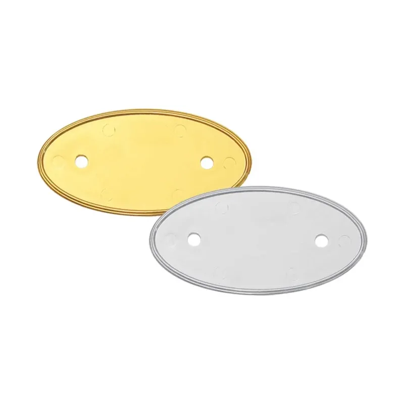 PVC Injected Oval Logo Badges