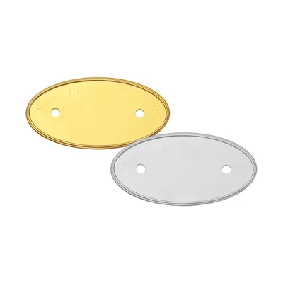 PVC Injected Oval Logo Badges