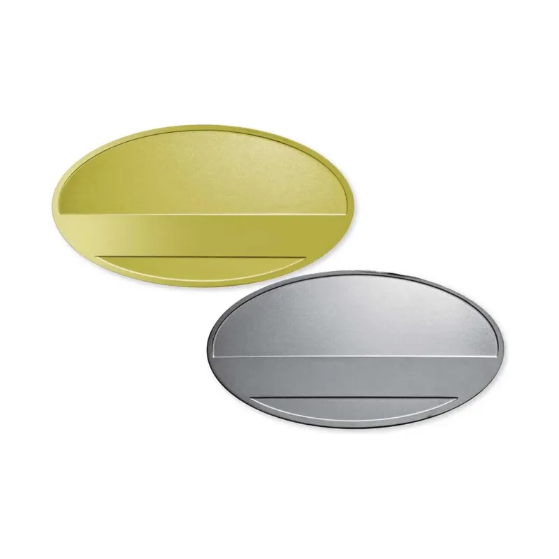 Oval Metal Name Badges