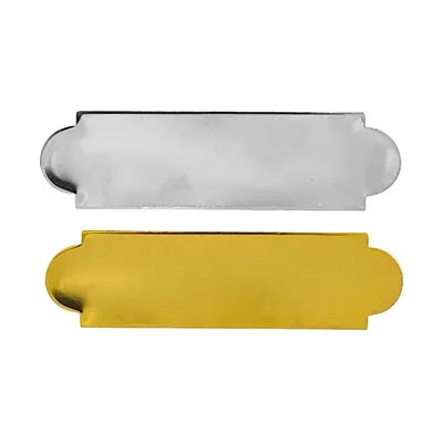 Metal Name Badges in Gold and Silver Colors