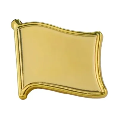 Gold Plated Flag Pin Badges with Butterfly Clutch