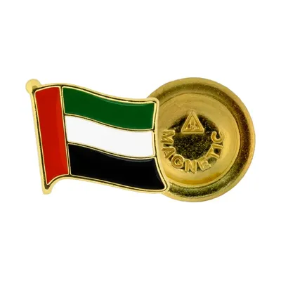 UAE Flag Design Badges with Magnet Attachment