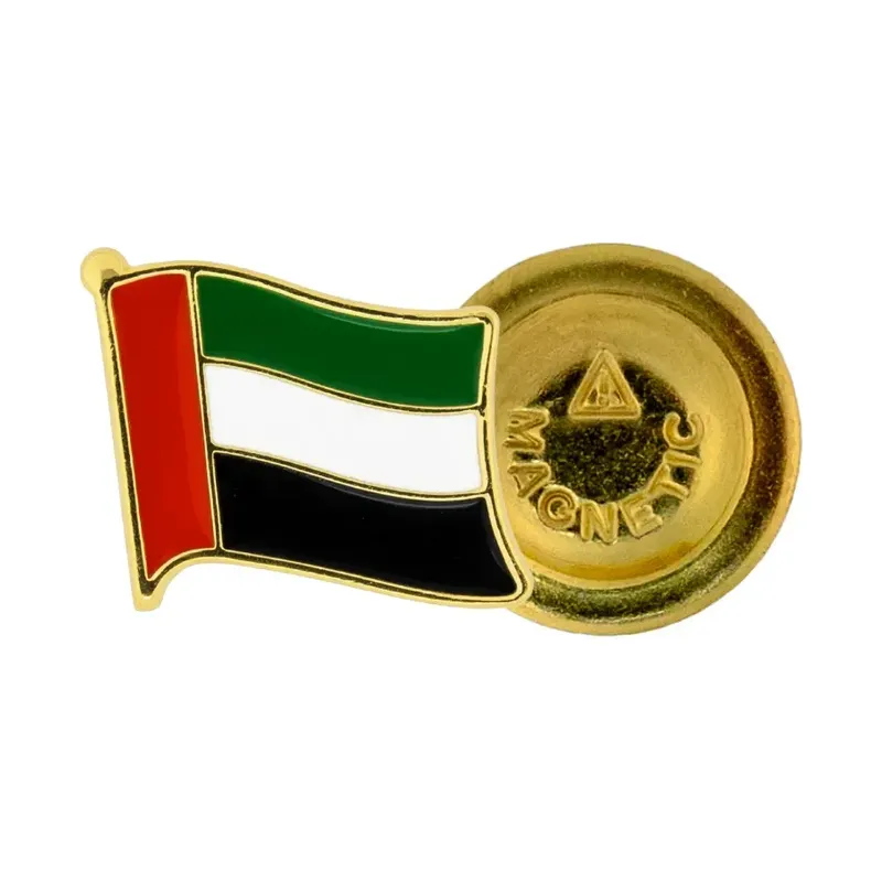 UAE Flag Design Badges with Magnet Attachment