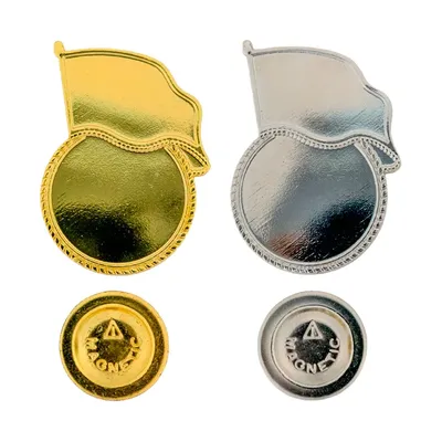 Flag Design Metal Badges with Magnet Attachment
