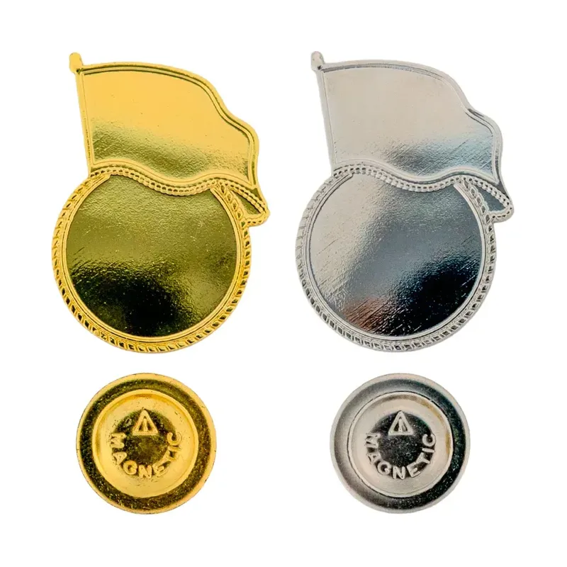 Flag Design Metal Badges with Magnet Attachment