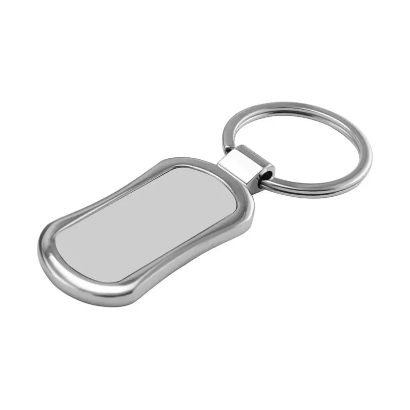 Rectangular Oval Metal Keychains