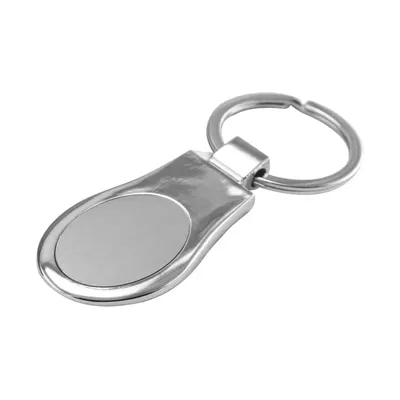 Oval Shaped Metal Keychains