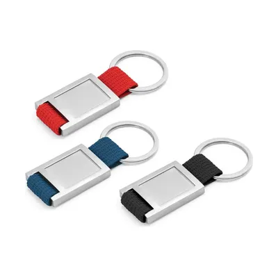 Metal Keychain with Strap