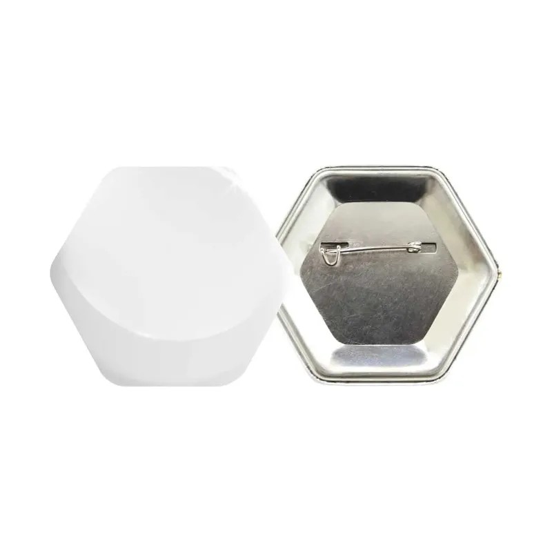 Hexagon Button Badges