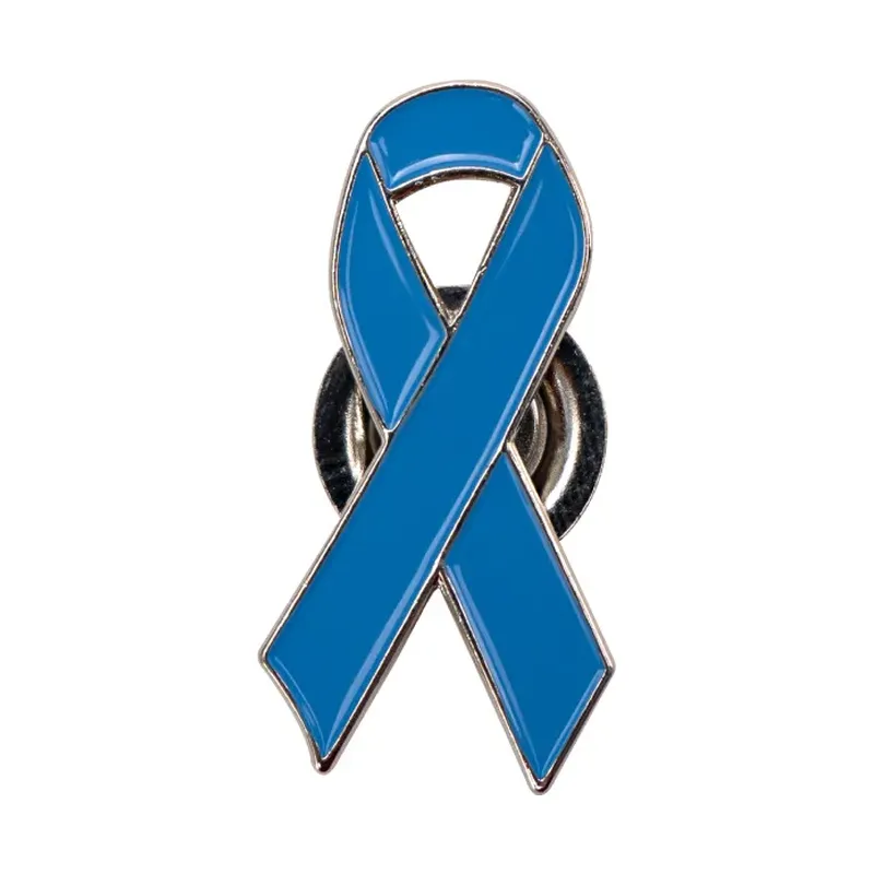 Prostate Cancer Awareness Logo Metal Badges with Magnet Attachment