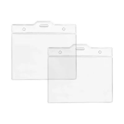 Clear Plastic ID Card Holder