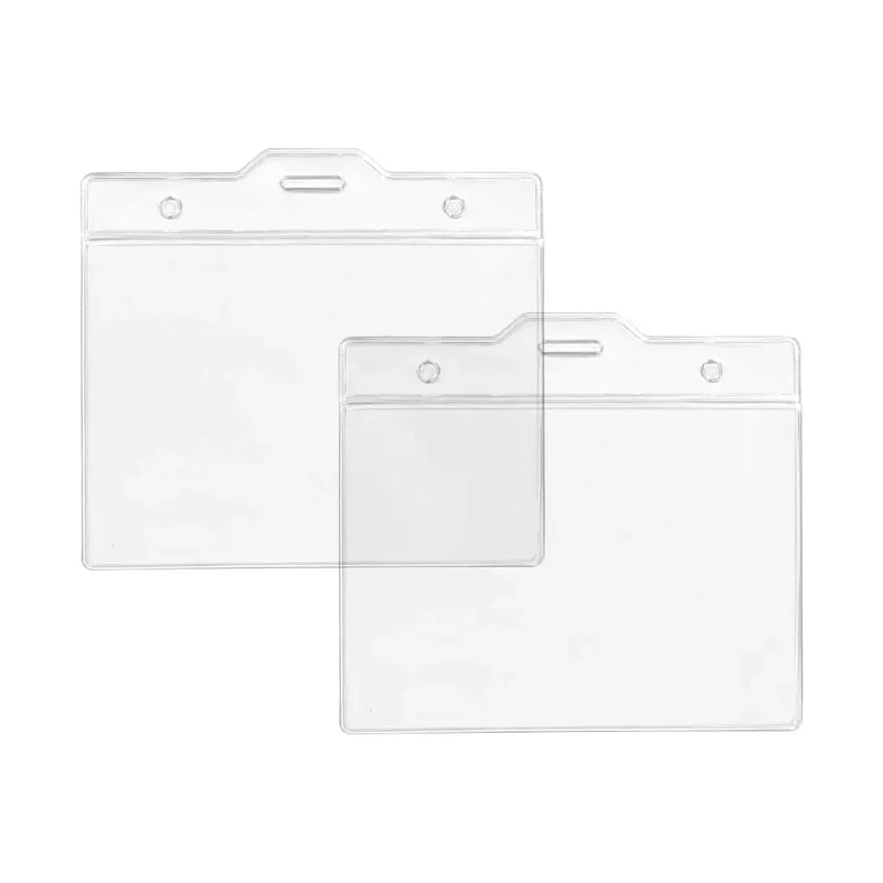 Clear Plastic ID Card Holder