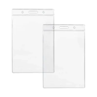 Clear Plastic ID Card Holder