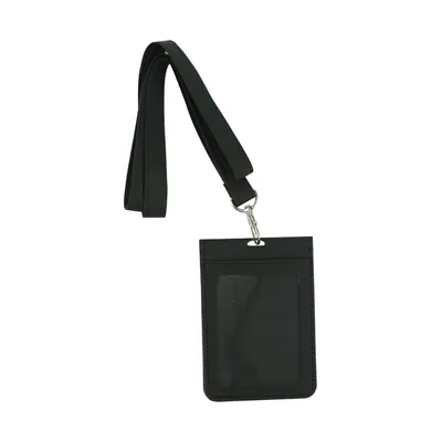 PU Leather Foldable ID Card Holder with Lace & Hook