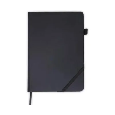 A5 PU hard cover notebook with a pen loop