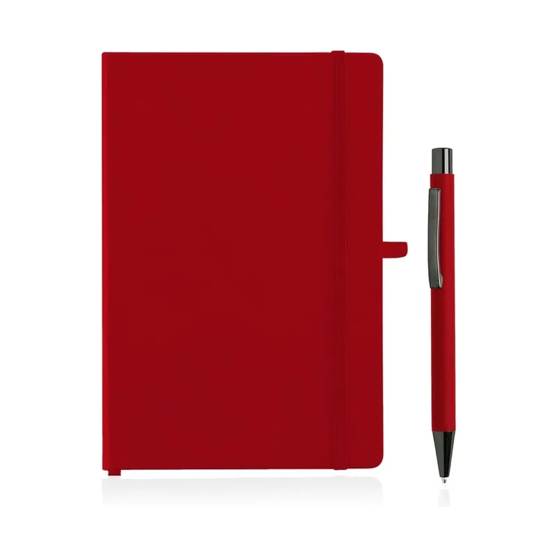 A5 hard cover notebook and pen set