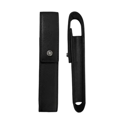 Cross leather pen case with a flap
