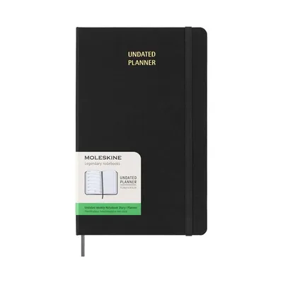 Moleskine undated weekly planner, hard cover