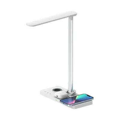 Desk lamp with three charging positions
