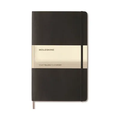 Moleskine medium ruled hard cover notebook