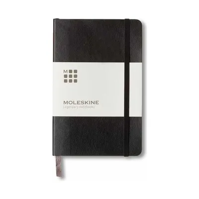 Moleskine pocket notebook, ruled hard cover