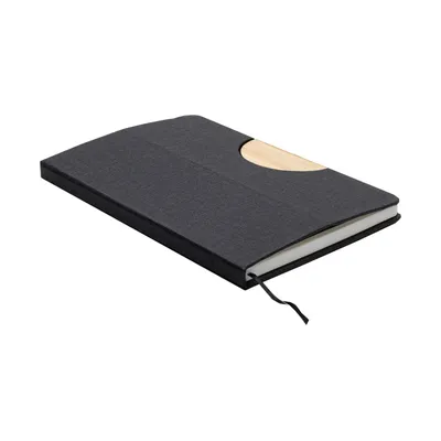 A5 notebook with a folding phone stand