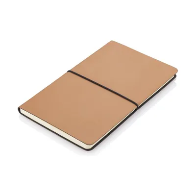 A5 recycled PU soft cover notebook