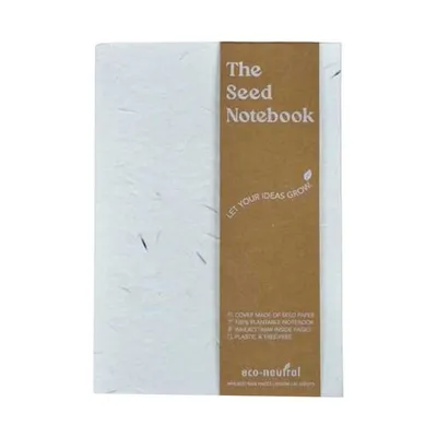 A5 hard cover seed paper notebook