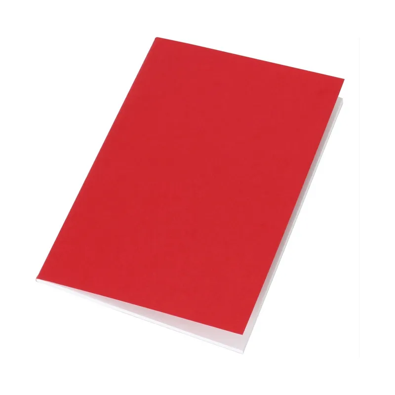 Slim A5 notebook in red, green or orange