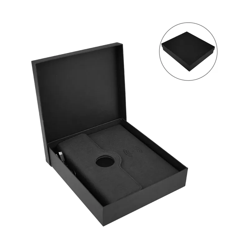 Powerbank Portfolio Notebook, 8000mAh, 15W Fast Wireless Charging