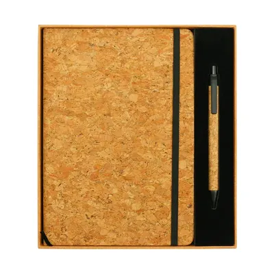 Cork Notebook and Ball Pen Gift Sets