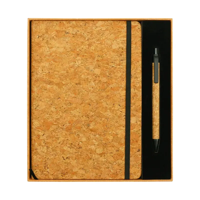 Cork Notebook and Ball Pen Gift Sets
