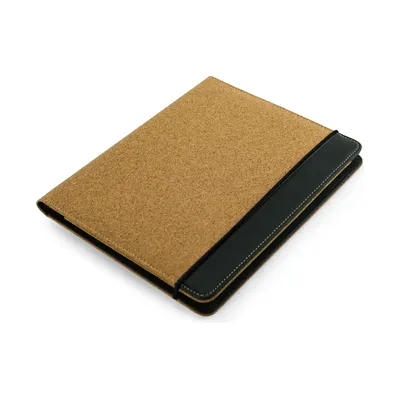 Cork Cover Folder B5 Size with Notepad, Pen and Sticky Notes