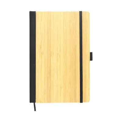 A5 size Bamboo Notebooks with Pen Loop & Page Marker